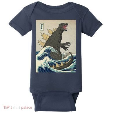 The Great Monster Of Kanagawa Baby Bodysuit