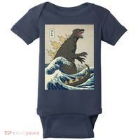 The Great Monster Of Kanagawa Baby Bodysuit thumb 0