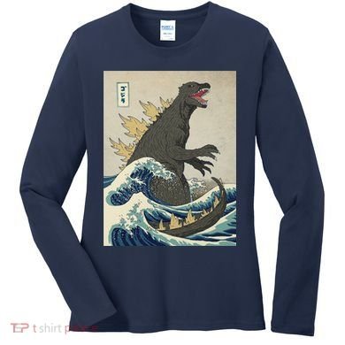 The Great Monster Of Kanagawa Women's Long Sleeve Shirt