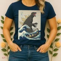 The Great Monster Of Kanagawa Women's T-Shirt thumb 2