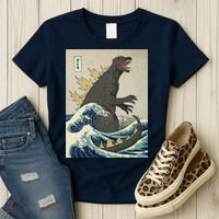 The Great Monster Of Kanagawa Women's T-Shirt thumb 3