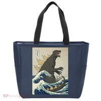 The Great Monster Of Kanagawa Tote Bag thumb 0