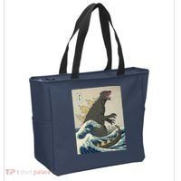 The Great Monster Of Kanagawa Tote Bag thumb 2
