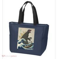 The Great Monster Of Kanagawa Tote Bag thumb 3