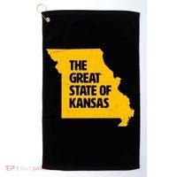 The Great State Of Kansas Golf Towel thumb 0