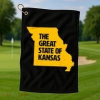 The Great State Of Kansas Golf Towel thumb 1