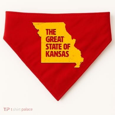 The Great State Of Kansas USA-Made Doggie Bandana