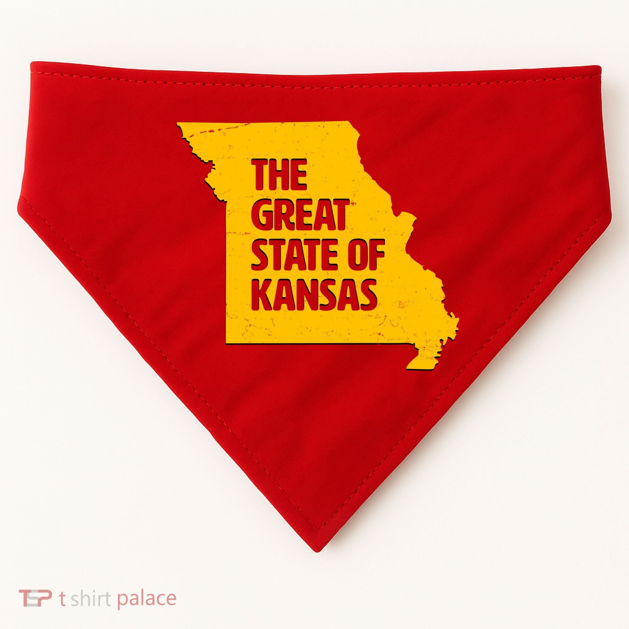 The Great State Of Kansas USA-Made Doggie Bandana