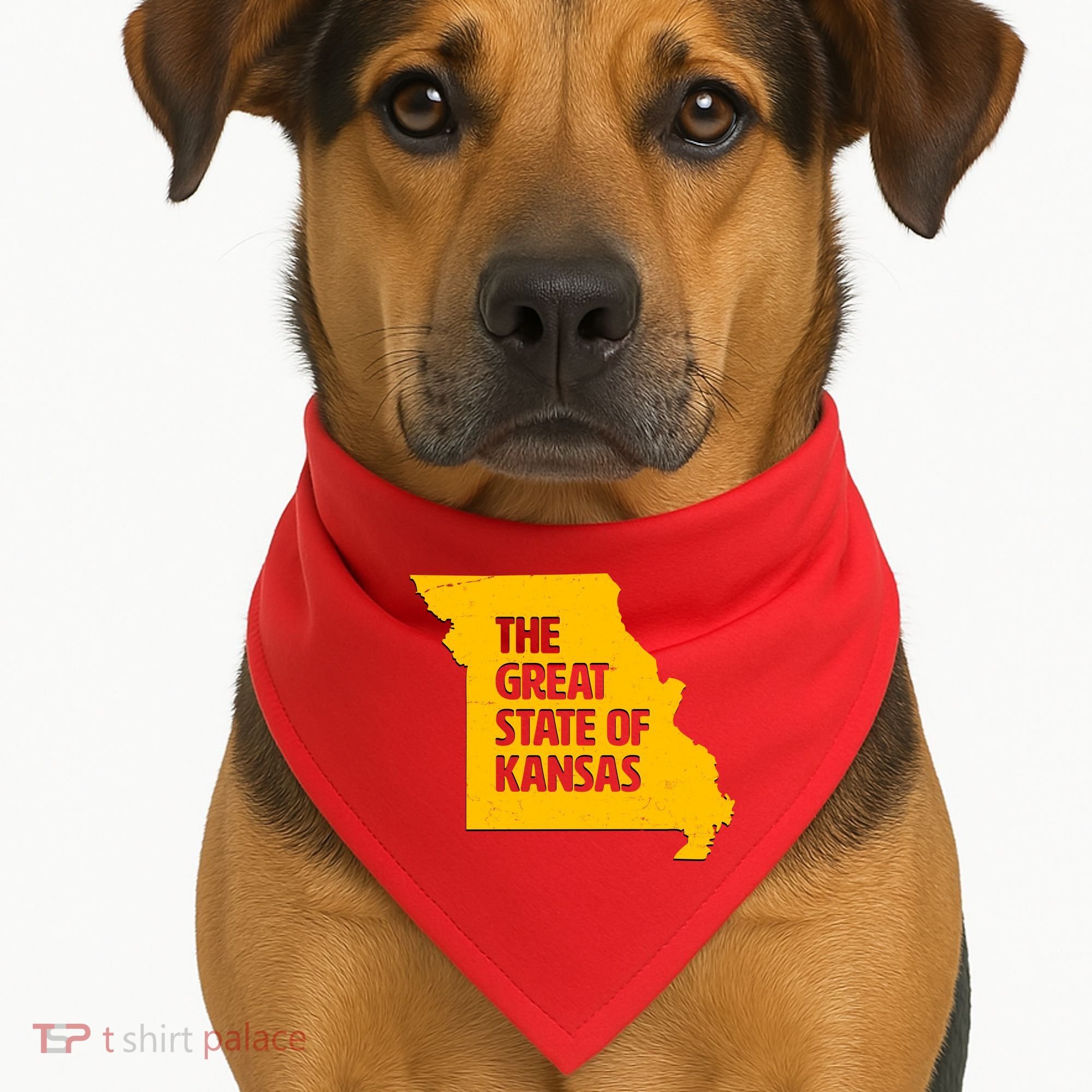 The Great State Of Kansas USA-Made Doggie Bandana