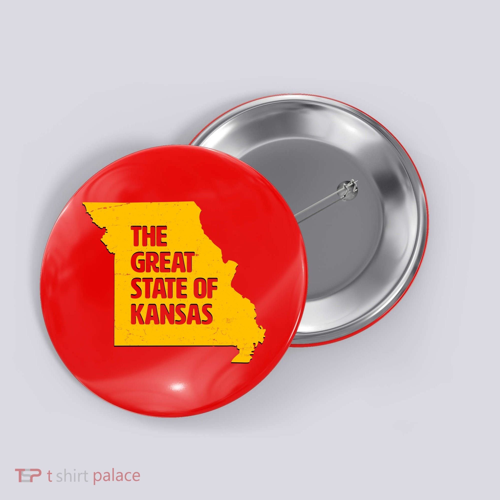 The Great State Of Kansas Button