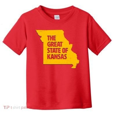 The Great State Of Kansas Toddler T-Shirt