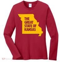 The Great State Of Kansas Women's Long Sleeve Shirt thumb 0