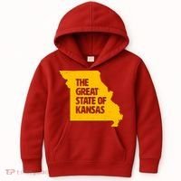 The Great State Of Kansas Kids Hoodie thumb 0