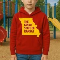 The Great State Of Kansas Kids Hoodie thumb 2