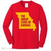 The Great State Of Kansas Kids Long Sleeve Shirt thumb 0