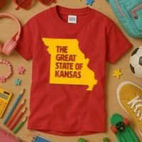 The Great State Of Kansas Kids T-Shirt thumb 3