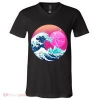 The Great Vapor-Wave V-Neck T-Shirt thumb 0