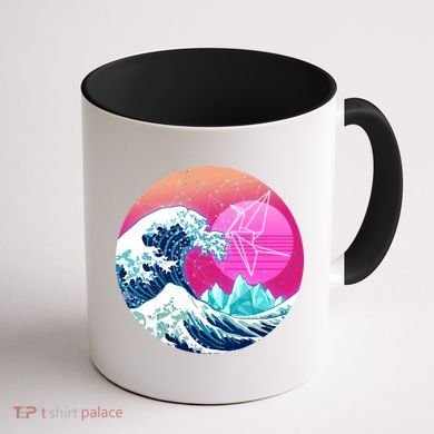 The Great Vapor-Wave Coffee Mug back