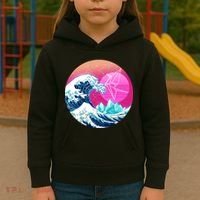 The Great Vapor-Wave Kids Hoodie thumb 3
