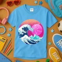 The Great Vapor-Wave Kids T-Shirt thumb 3