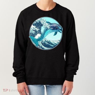 The Great Wave Dolphin Women's Sweatshirt