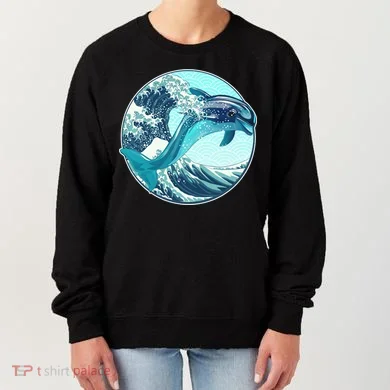 The Great Wave Dolphin Women's Sweatshirt