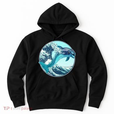The Great Wave Dolphin Hoodie