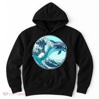 The Great Wave Dolphin Hoodie thumb 0