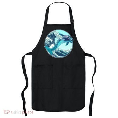 The Great Wave Dolphin Apron