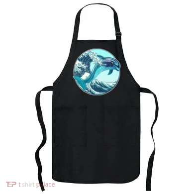 The Great Wave Dolphin Apron