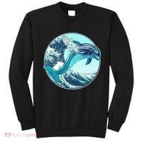 The Great Wave Dolphin Sweatshirt thumb 0