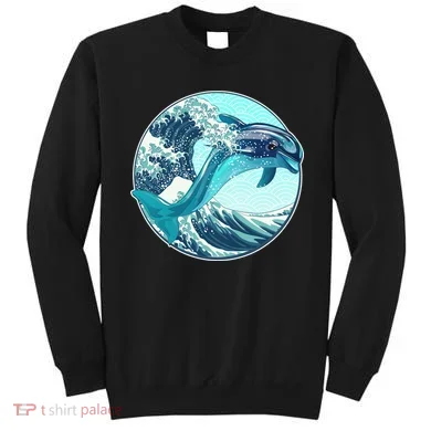 The Great Wave Dolphin Sweatshirt
