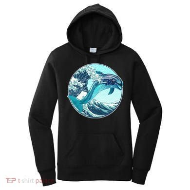 The Great Wave Dolphin Women's Hoodie