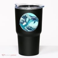 The Great Wave Dolphin Tumbler thumb 0
