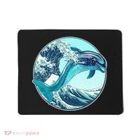 The Great Wave Dolphin Mousepad thumb 0