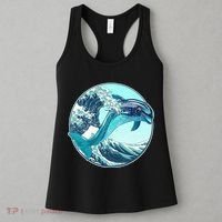 The Great Wave Dolphin Women's Tank Top thumb 3