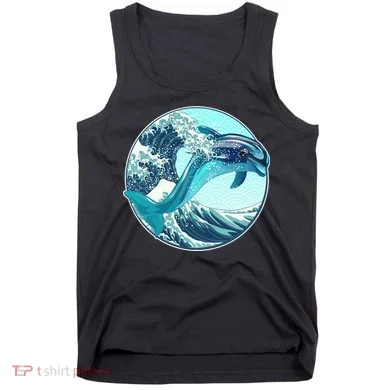 The Great Wave Dolphin Tank Top