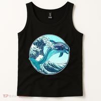 The Great Wave Dolphin Tank Top thumb 2