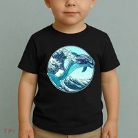 The Great Wave Dolphin Toddler T-Shirt thumb 2