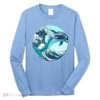 The Great Wave Dolphin Long Sleeve Shirt thumb 0