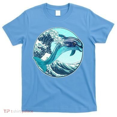 The Great Wave Dolphin T-Shirt