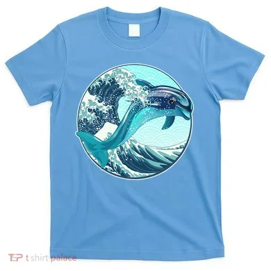 The Great Wave Dolphin T-Shirt