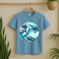 The Great Wave Dolphin T-Shirt thumb 2