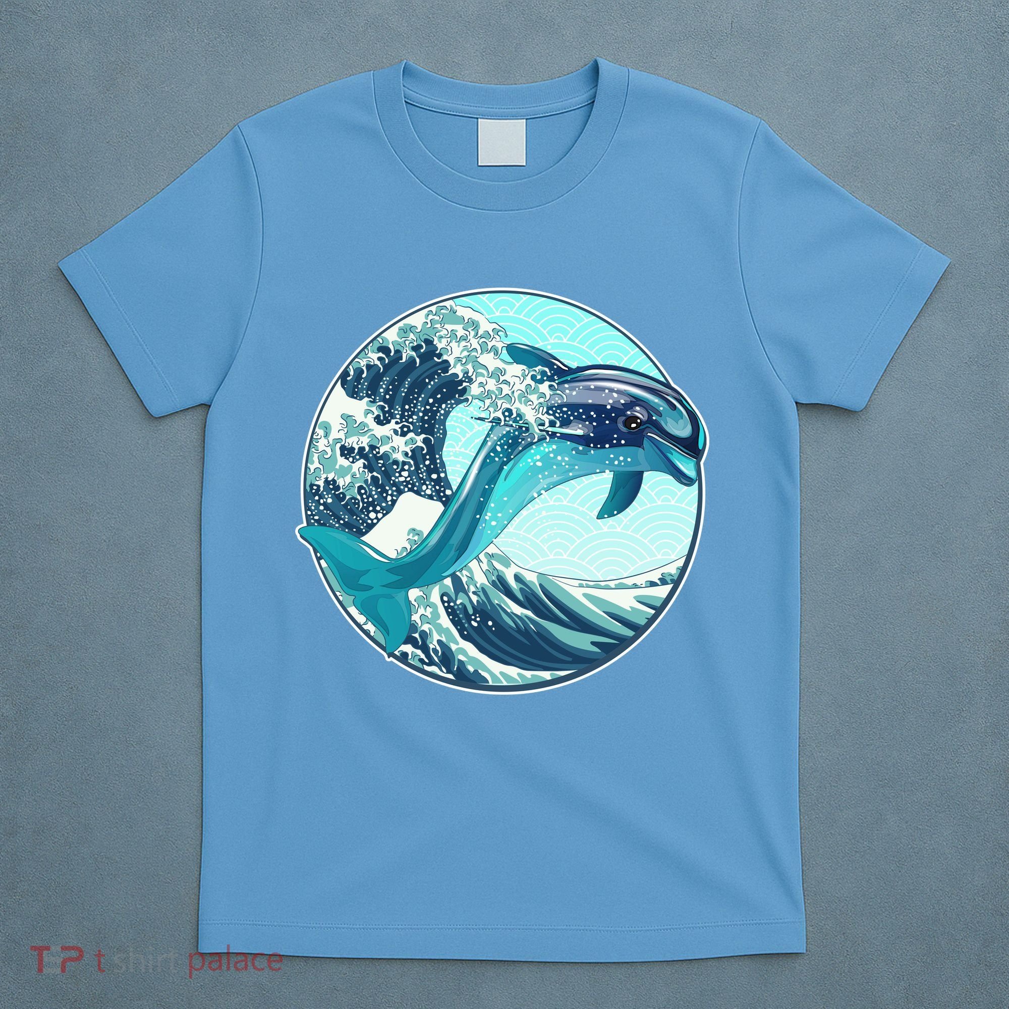 The Great Wave Dolphin T-Shirt
