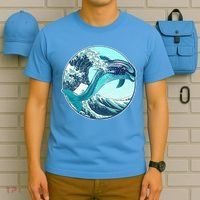 The Great Wave Dolphin T-Shirt thumb 5