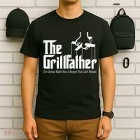 The Grillfather Burger You Can't Refuse T-Shirt thumb 6