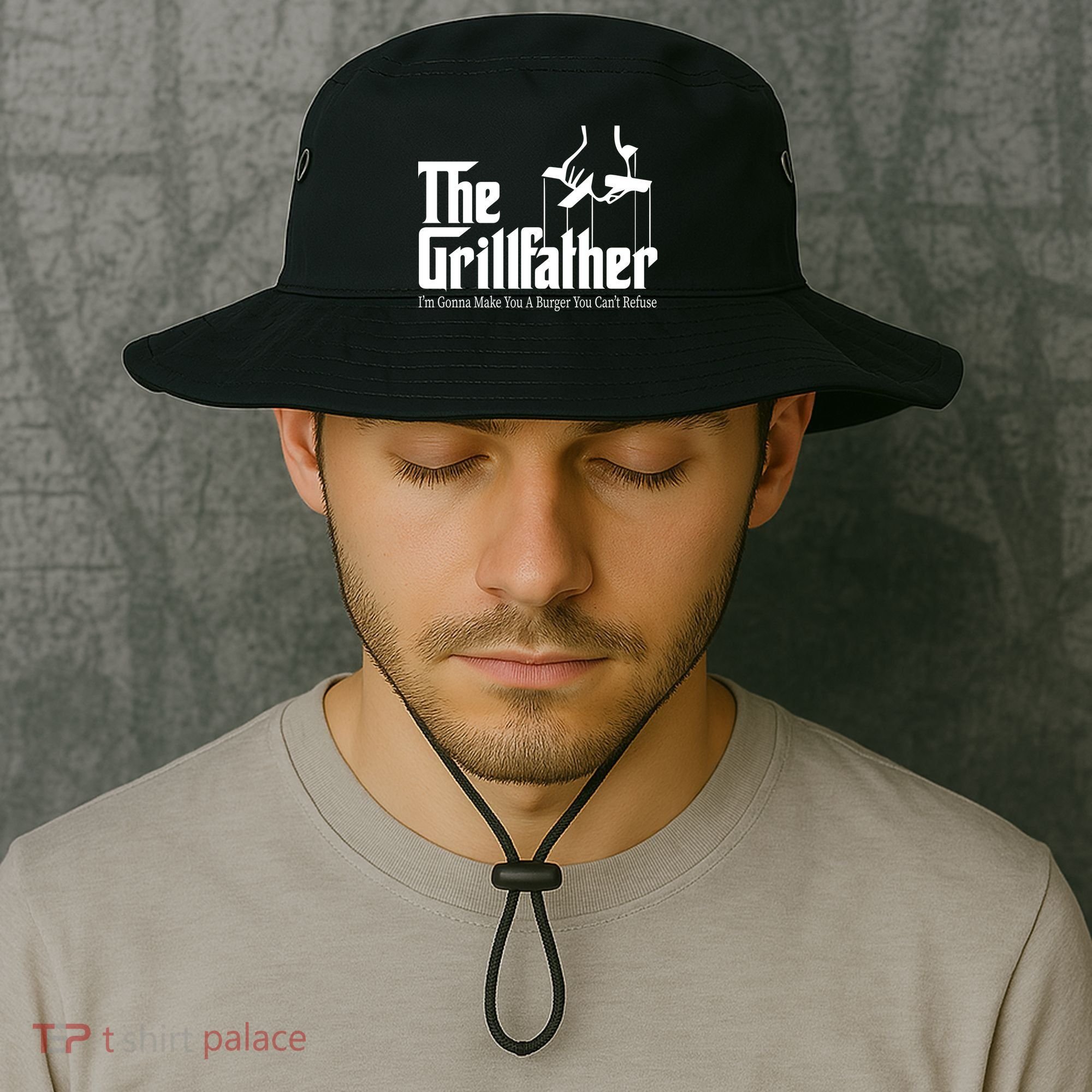 The Grillfather Burger You Can't Refuse Bucket Hat