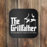 The Grillfather Burger You Can't Refuse Coaster thumb 0