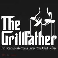 The Grillfather Burger You Can't Refuse Kids Long Sleeve Shirt thumb 2