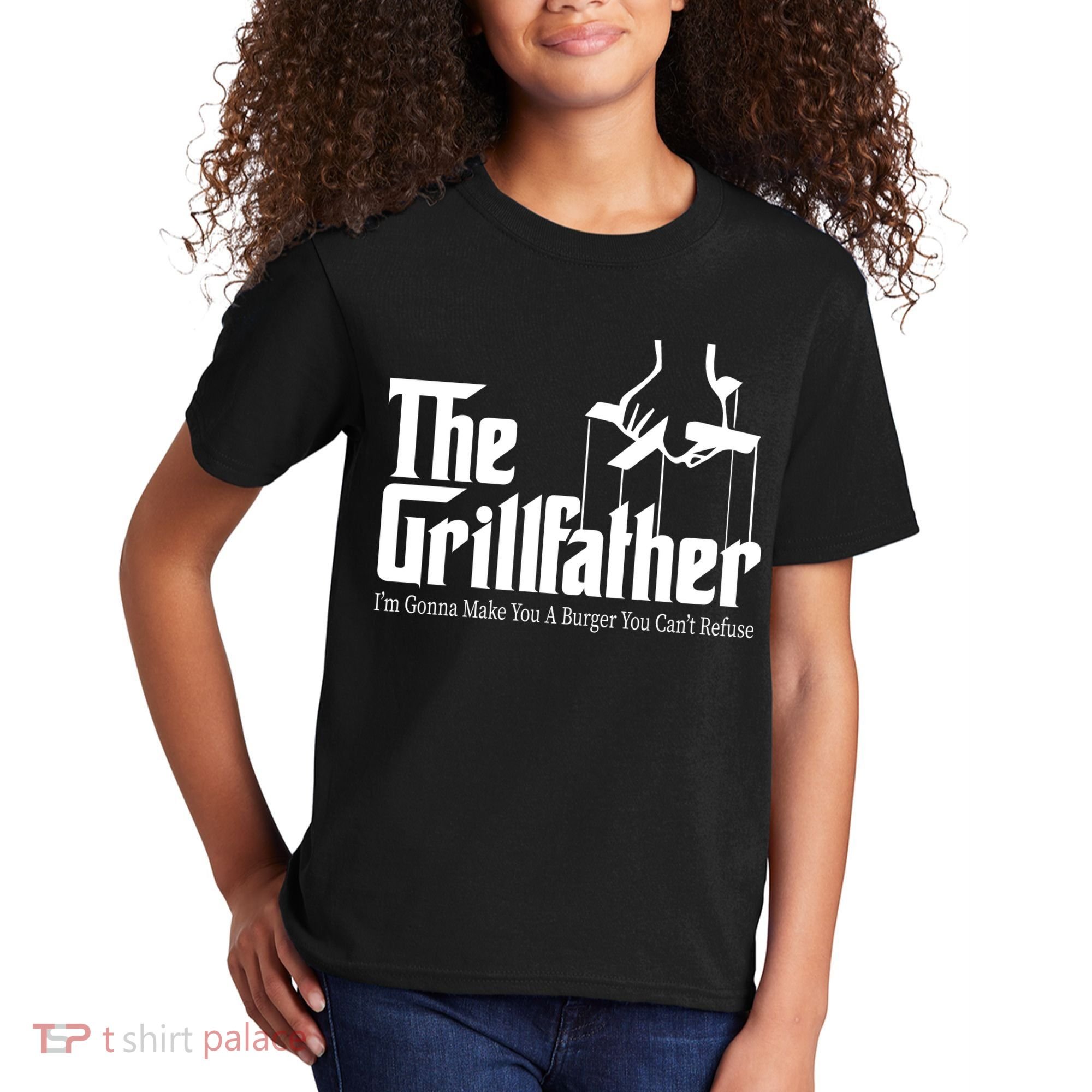 The Grillfather Burger You Can't Refuse Kids T-Shirt